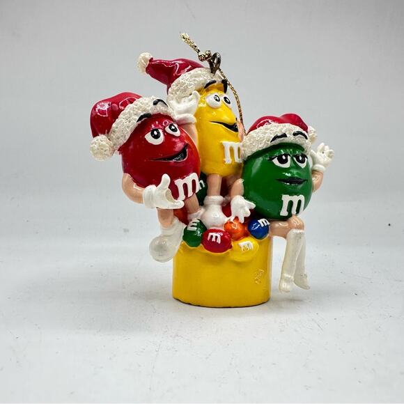 M&M's Christmas Ornament Red Green Yellow holiday decor - Picture 2 of 7